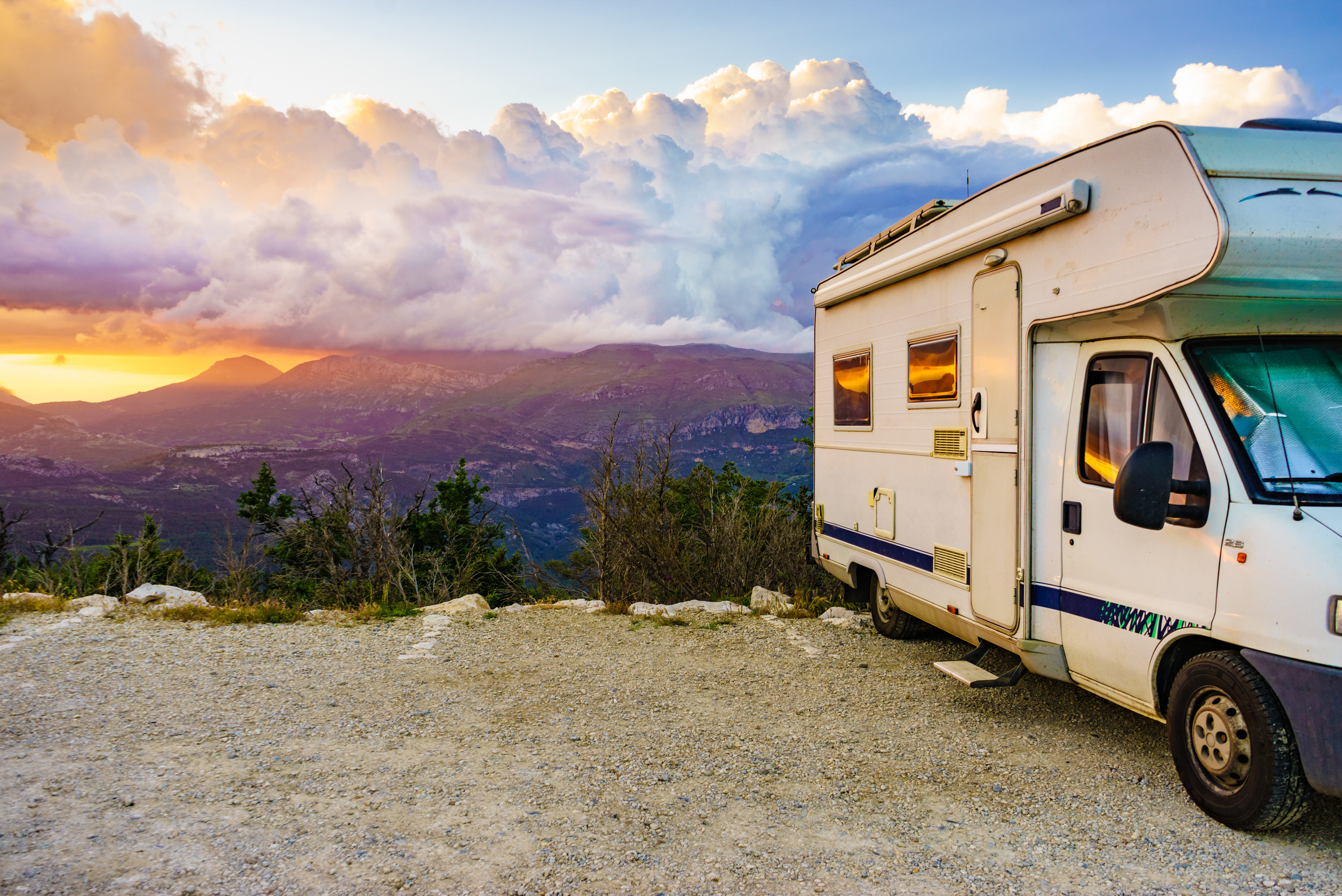 Motor home with view